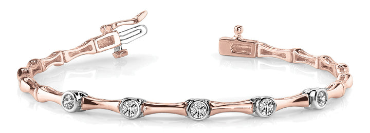 18K Rose Gold 0.75 CT Diamond Bracelet