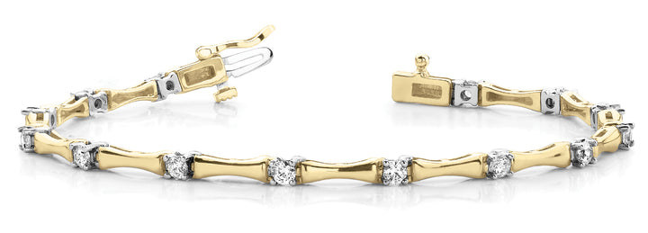 18K Yellow Gold Diamond Fashion Bracelet