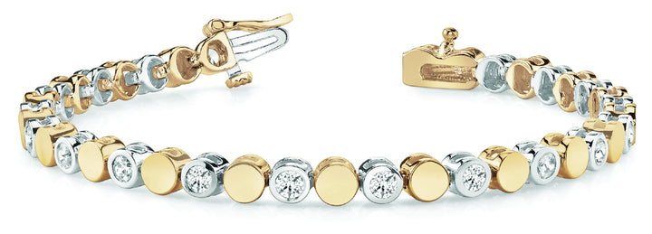18K Yellow Gold 1ctw Multi-Diamond Fashion Bracelet