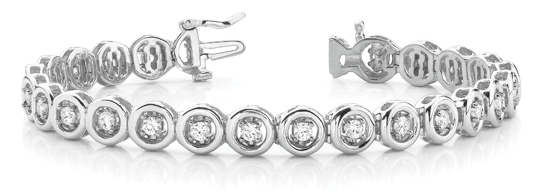 25-Stone Diamond Line Bracelet