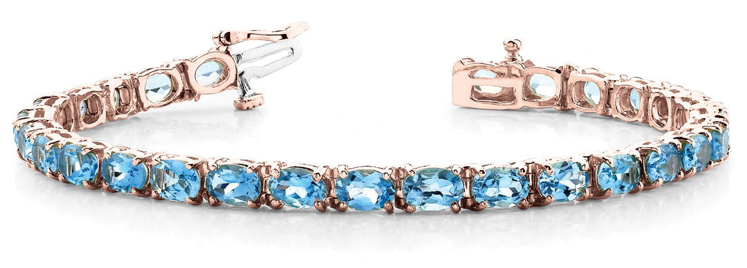 Rose Gold 14K Diamond Fashion Tennis Bracelet