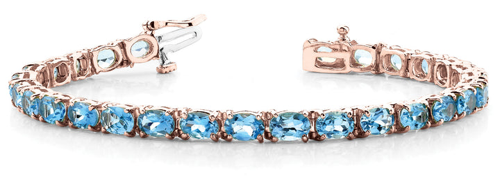 Rose Gold 14K Diamond Fashion Tennis Bracelet