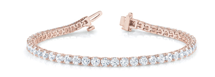 14K Rose Gold 3.25ctw Diamond Bracelet