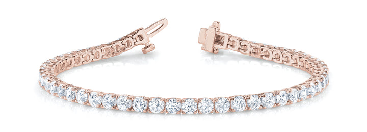 Rose Gold 14K Diamond Fashion Tennis Bracelet