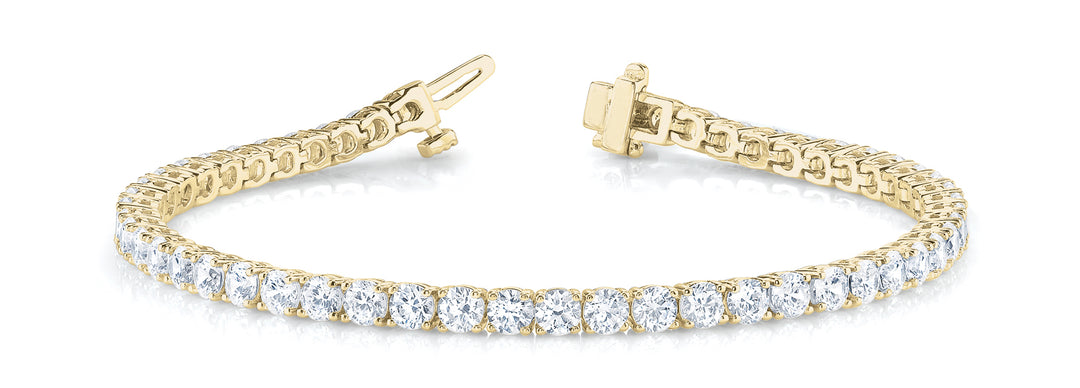 18K Yellow Gold Diamond Fashion Bracelet