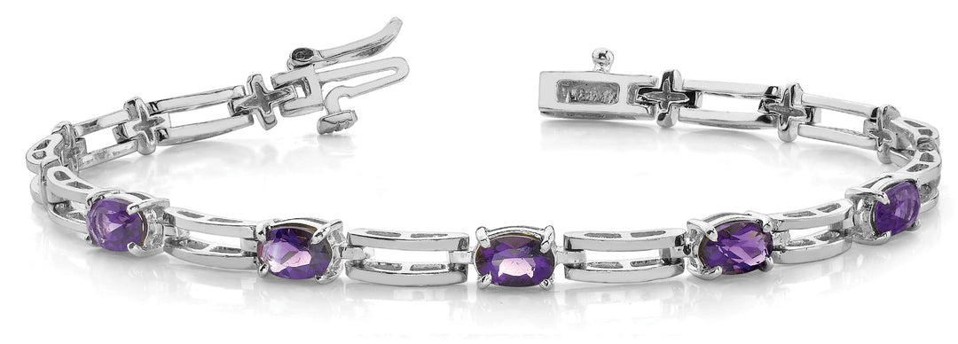 Oval Diamond 3-Stone Bracelet