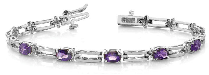 Oval Diamond 3-Stone Bracelet