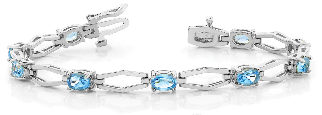White Gold 3-Diamond Fashion Bracelet
