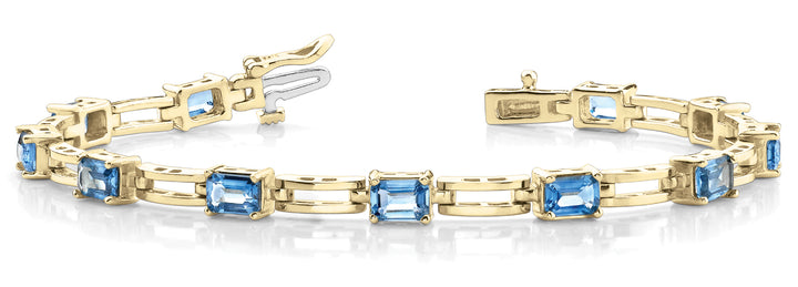 18K Yellow Gold Multi-Diamond Fashion Bracelet
