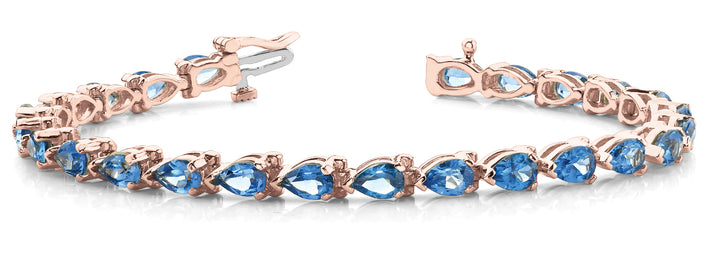 14K Rose Gold 25-Diamond Fashion Bracelet
