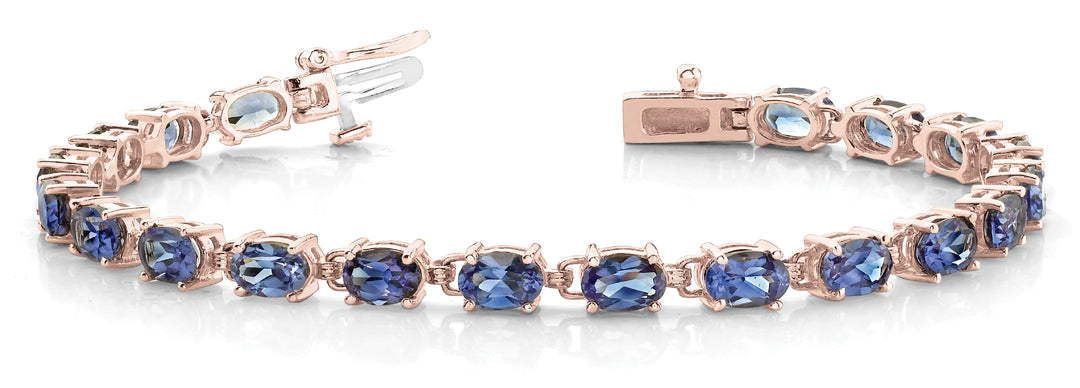 14K Rose Gold Diamond Fashion Bracelet