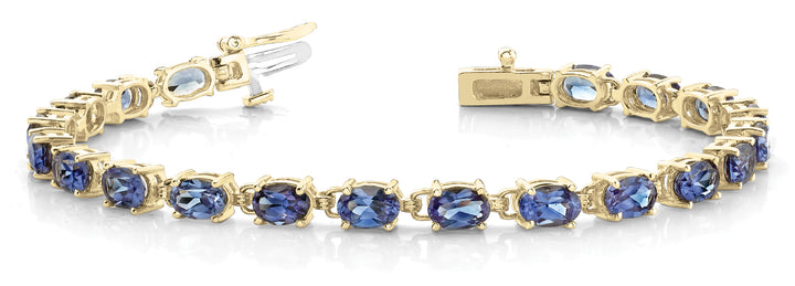 18K Yellow Gold Diamond Fashion Bracelet