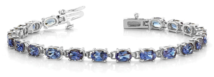 Platinum White 20-Diamond Fashion Bracelet