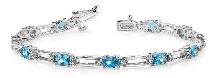 18K White Gold Diamond Fashion Bracelet