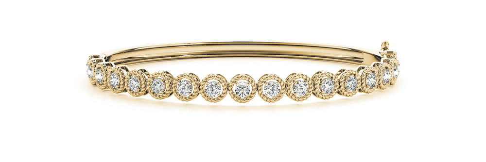 14K Yellow Gold Diamond Fashion Bracelet