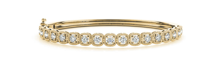 18K Yellow Gold 1ctw Round Diamond Fashion Bracelet