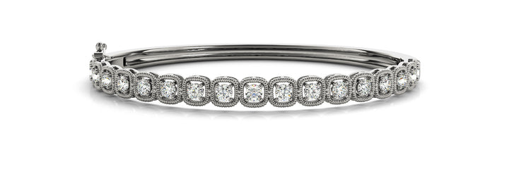 18K White Gold Diamond Fashion Bracelet