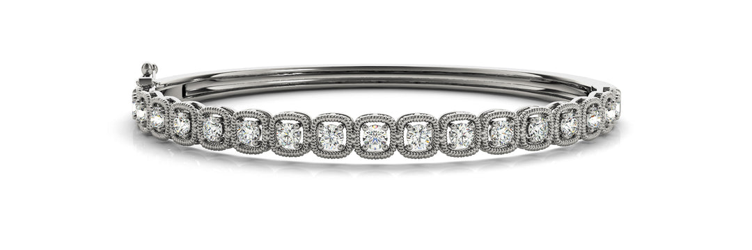 14K White Gold Diamond Fashion Bracelet
