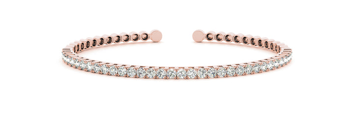 14K Rose Gold Diamond Fashion Bracelet