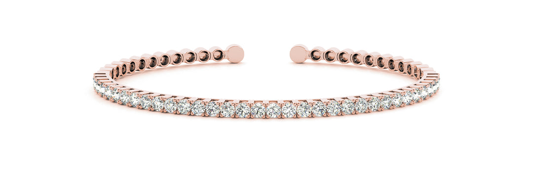 14K Rose Gold Diamond Fashion Bracelet