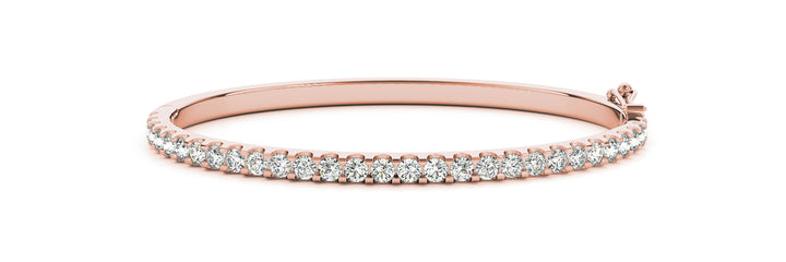 18K Rose Gold 1.17ctw Diamond Fashion Bangle