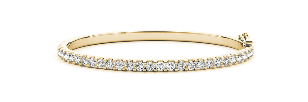 14K Yellow Gold Diamond Tennis Bracelet