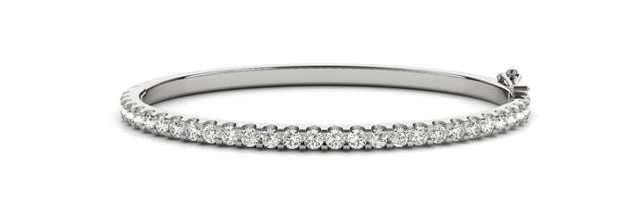 Platinum Diamond Fashion Bangle Bracelet