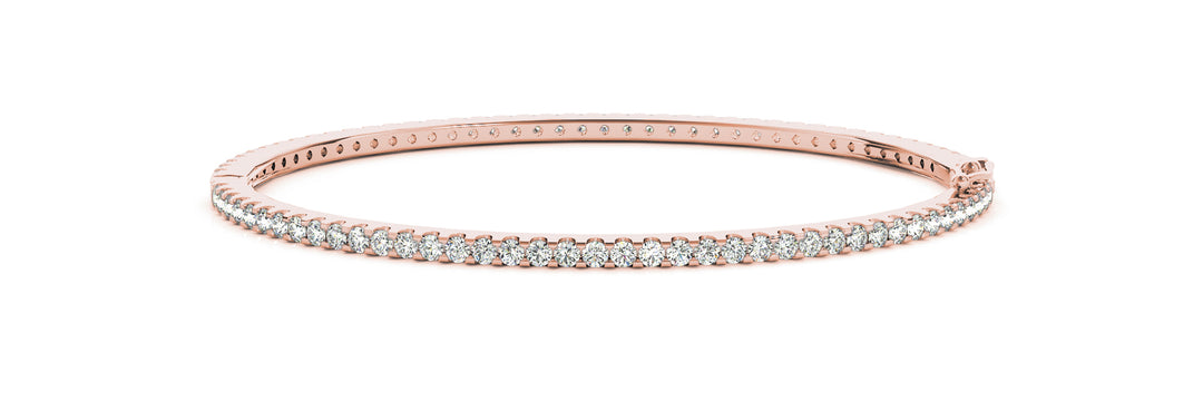 Rose Gold Diamond Fashion Bangle Bracelet