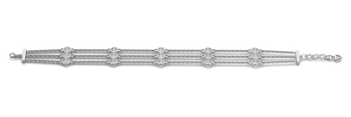 18K White Gold 3.5 CT Diamond Tennis Bracelet