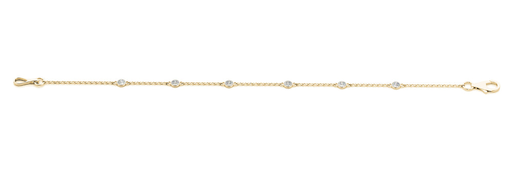 14K Yellow Gold 3 CT Diamond Fashion Bracelet