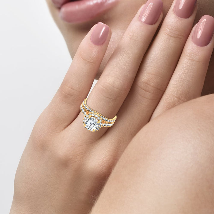 14K 2.94CT Certified Lab Grown TRIO SET