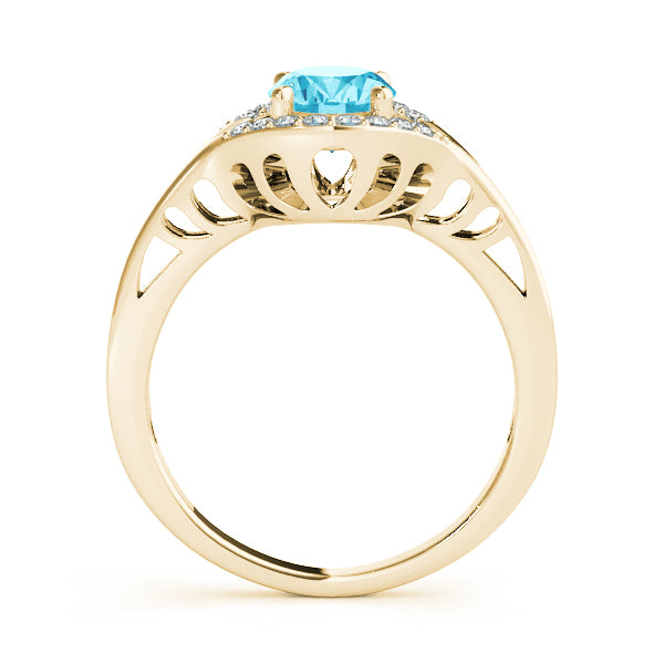 18K Yellow Gold Diamond Fashion Ring