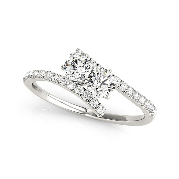 Multi-Diamond Two Stone Statement Ring