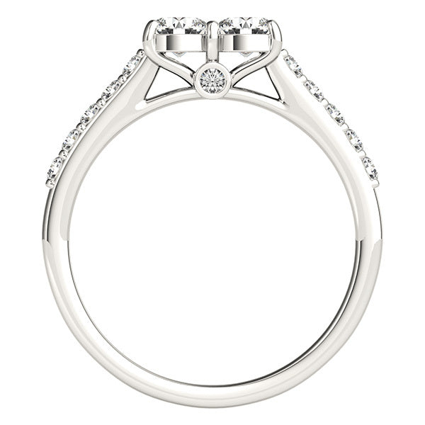 14K White Gold Diamond Fashion Ring