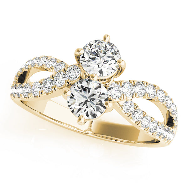 18K Yellow Gold Multi-Diamond Fashion Ring