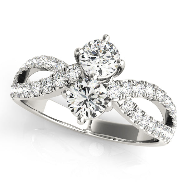 Platinum White Multi-Diamond Fashion Ring