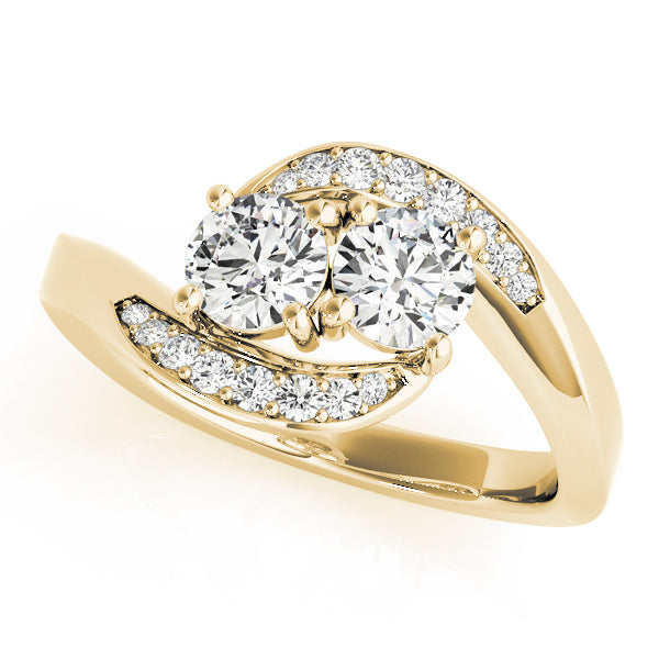 18K Yellow Gold Multi-Diamond Fashion Ring