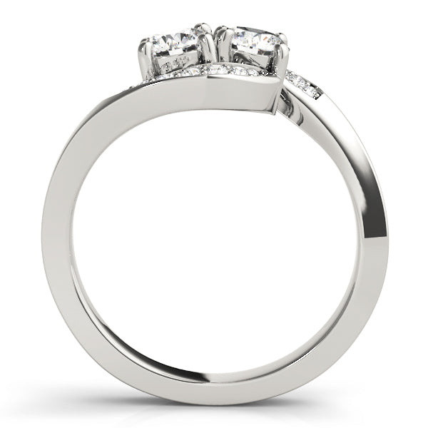 Round Diamond Two Stone Ring