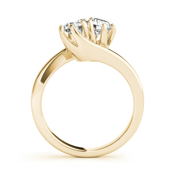 18K Yellow Gold Two-Stone Diamond Fashion Ring