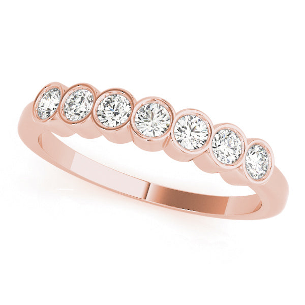 14K Rose Gold 3/8 ct Multi-Stone Diamond Ring