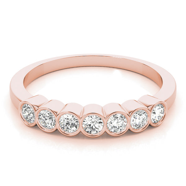 14K Rose Gold 3/8 ct Multi-Stone Diamond Ring