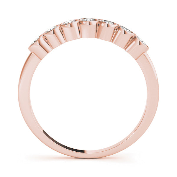 14K Rose Gold 3/8 ct Multi-Stone Diamond Ring