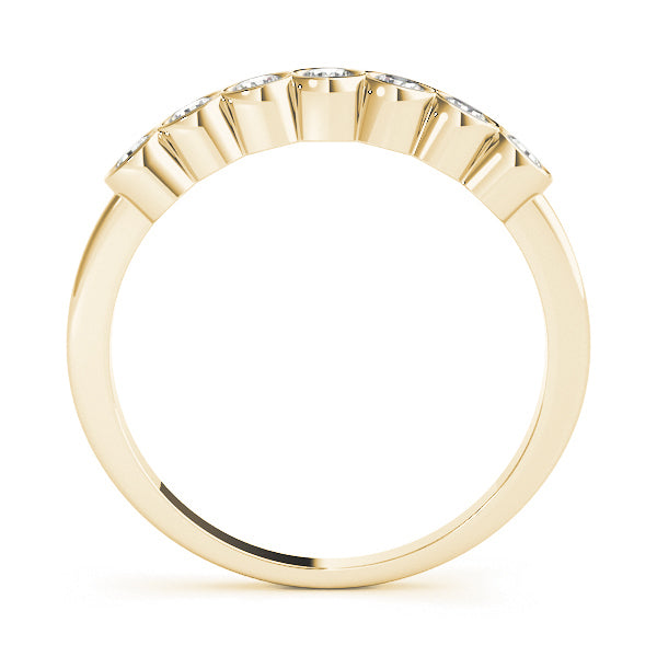 18K Yellow Gold Round Diamond Fashion Ring