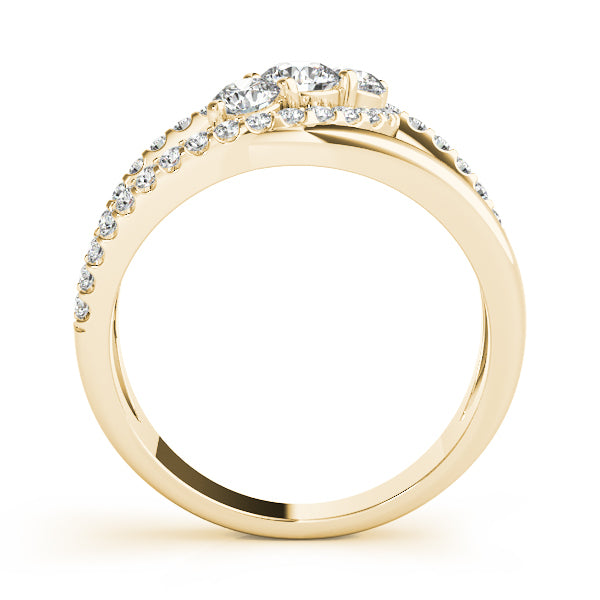 18K Yellow Gold Multi-Diamond Fashion Statement Ring