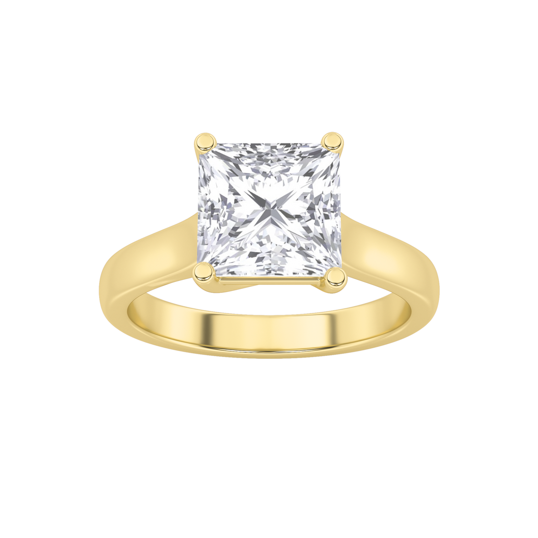 14K Yellow Gold 2ctw Lab Diamond Ring Sz7
