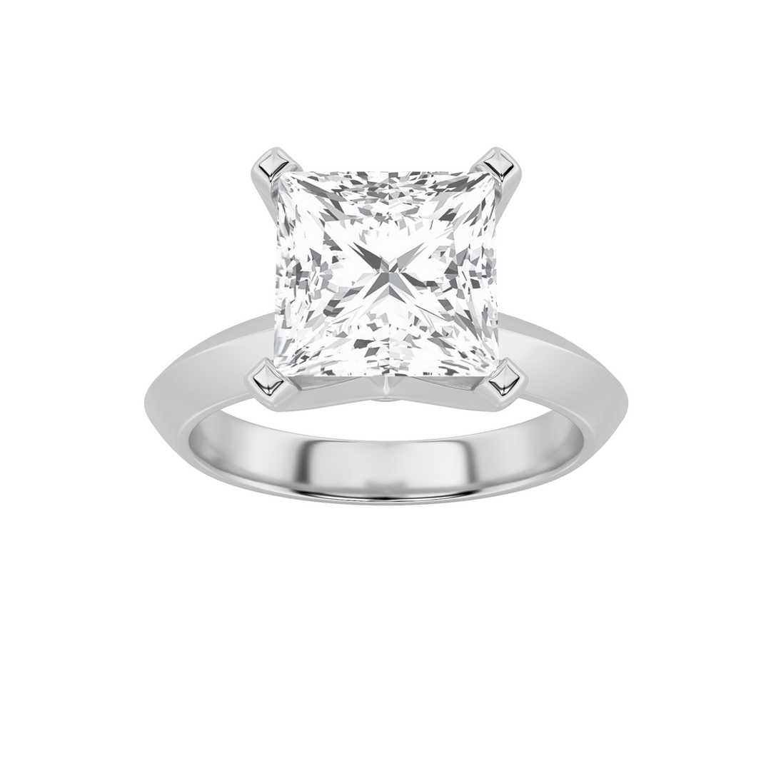 14K White Gold 3.1ct Lab Diamond Ring Sz7