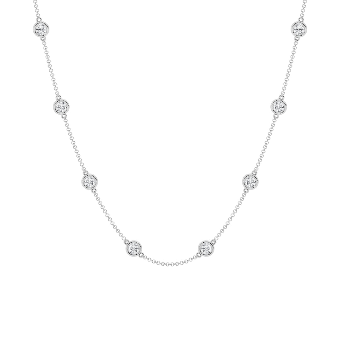 14K Yellow Gold Lab Diamond By The Yard Necklace
