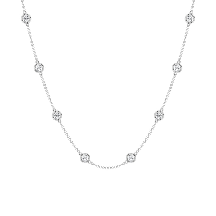 14K Yellow Gold Lab Diamond By The Yard Necklace