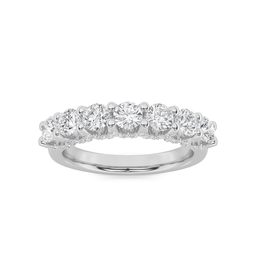 Celestial 14K White Gold 1ct Lab Diamond Ring, Sz 7
