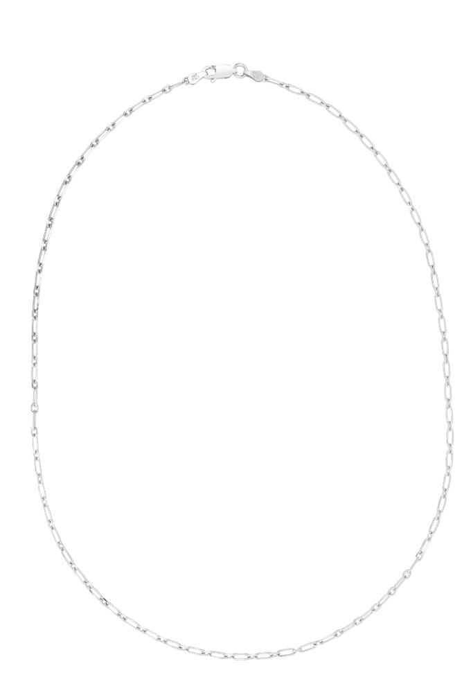 Silver Petite Paperclip 7"" Bracelet